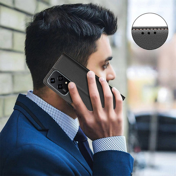 Husa cu clapetă pentru Honor 200 Lite, BINFEN Wallet, negru