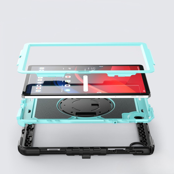 Husa blindată pentru Lenovo Tab M11, carcasă de protecție 360 cu slot pentru stylus, albastru
