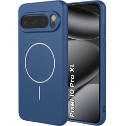 Manșon din silicon pentru Google Pixel 10 Pro XL, pentru MagSafe, albastru
