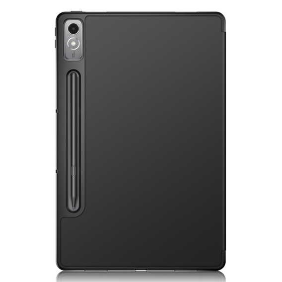 Husă pentru Lenovo Tab P12, Smartcase cu spațiu pentru stylus, negru