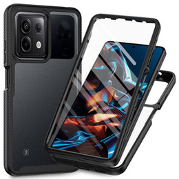 Carcasă pentru Xiaomi Redmi Note 13 Pro 5G, Shockproof, cu folie, negru