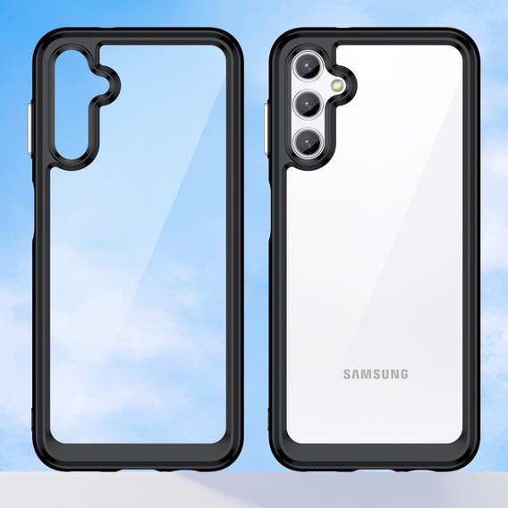Huse pentru Samsung Galaxy A14 4G/5G, Fusion Hybrid, transparent / negru