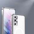 Carcasă de protecție pentru camera foto pentru Samsung Galaxy S20 FE, CamShield MagSafe, transparent / argintiu