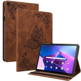 Husă pentru Lenovo Tab M10 Plus 10.6 Gen 3 TB-125F TB-128F, Butterfly, maro