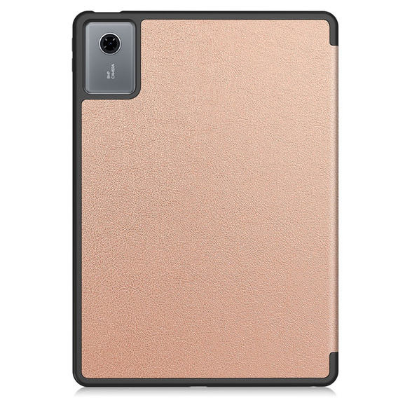 Husă pentru Lenovo Idea Tab 11" / Tab K11 11" (2 gen.), suport, Smartcase cu suport pentru stylus, auriu roz