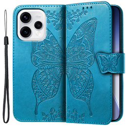 Husă tip fluture pentru Oppo Reno 15, albastră