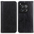 Huse pentru OnePlus 12 5G, Wallet Litchi Leather, negru