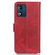 Cu clapetă pentru Motorola Moto E13, Wallet, roșu