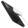 Carcasa Spigen pentru Samsung Galaxy S25 Ultra, Thin Fit Mag, negru + sticlă temperată 9H