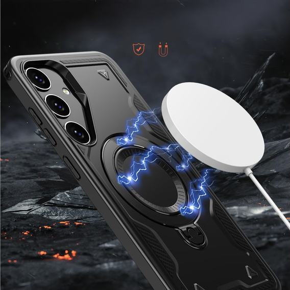 Carcasă pentru Samsung Galaxy S25 FE, Military MagSafe, negru