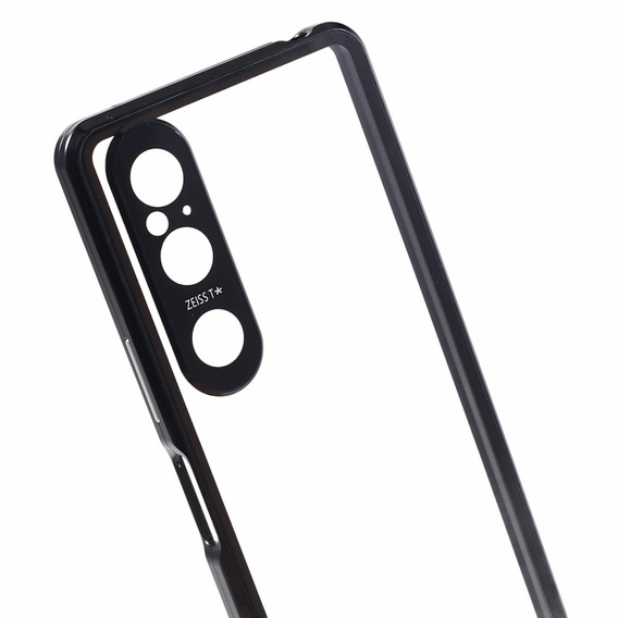 Husa pentru Sony Xperia 1 V, Magnetic Dual Glass, negru