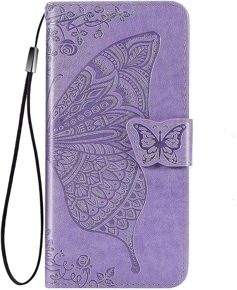Carcasă Flap pentru Oppo Reno 14F, portofel, Butterfly, violet