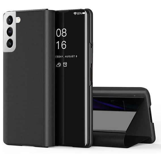 Huse pentru Samsung Galaxy S22+ Plus, Clear View, negru