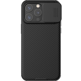 Husă pentru iPhone 15 Pro, Nillkin blindată, CamShield Pro, negru