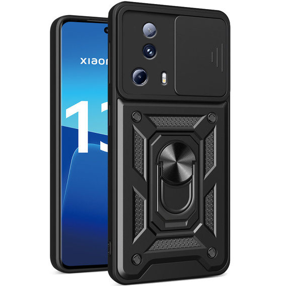 Husă blindată pentru Xiaomi 13 Lite, CamShield Slide, negru
