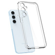 Carcasa Spigen pentru Samsung Galaxy A55 5G, Ultra Hybrid, transparentă + sticlă temperată 9H