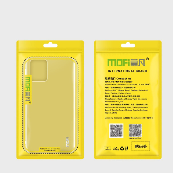 Husă MOFI pentru Motorola Moto G73 5G, subțire, transparentă