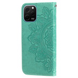 Cu clapetă pentru Huawei Nova Y61, Mandala Flower, verde