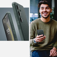 Carcasa Spigen pentru Samsung Galaxy S24, Liquid Air, verde + 9H Tempered Glass