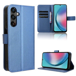 Cu clapetă pentru Samsung Galaxy M55 5G, Wallet Smart Magnet, albastru