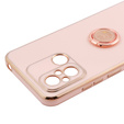 Huse pentru Xiaomi Redmi 12C, Electro Ring, roz rose gold