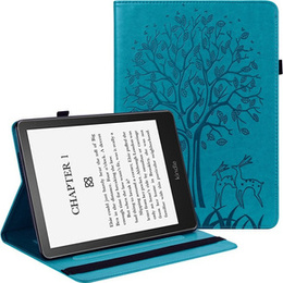 Carcasă cu clapetă pentru Amazon Kindle Paperwhite 5 (2021), tree, albastru