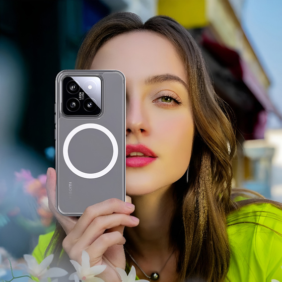 Husă pentru Xiaomi 14T Pro, Fusion Hybrid Case, pentru MagSafe, transparentă