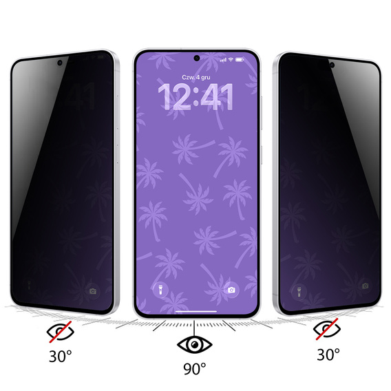 Sticlă temperată Shy Palm Privacy pentru Samsung Galaxy A35 5G/A55 5G