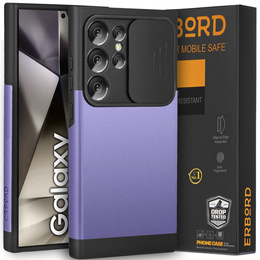 Huse pentru Samsung Galaxy S24 Ultra, ERBORD MagProtect Slide Camera, violet