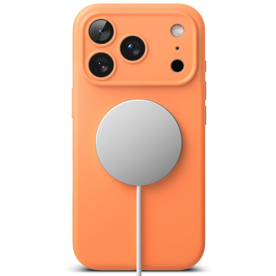 Carcasă Ringke pentru iPhone 17 Pro Max, Silicone Magnetic MagSafe, Tangerine
