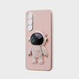 Huse pentru Samsung Galaxy S23 Plus, Astronaut, roz