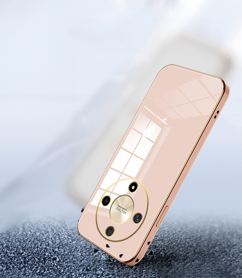 Husă pentru Honor Magic 6 Lite 5G, Glamour CamShield, roz rose gold