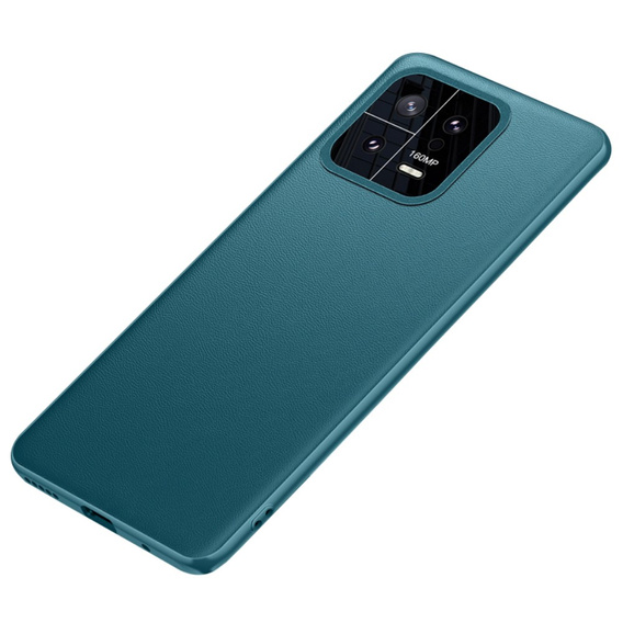 Husă din piele pentru Xiaomi 13, leather hybrid, verde