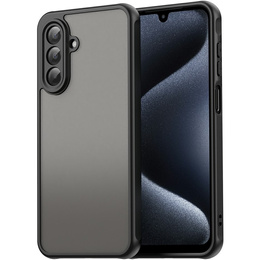 Carcasă Matt pentru Samsung Galaxy A17 5G, fumurie cu margini negre