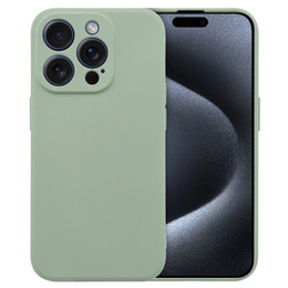 Husa pentru iPhone 15 Pro Max, Silicone Lite, verde