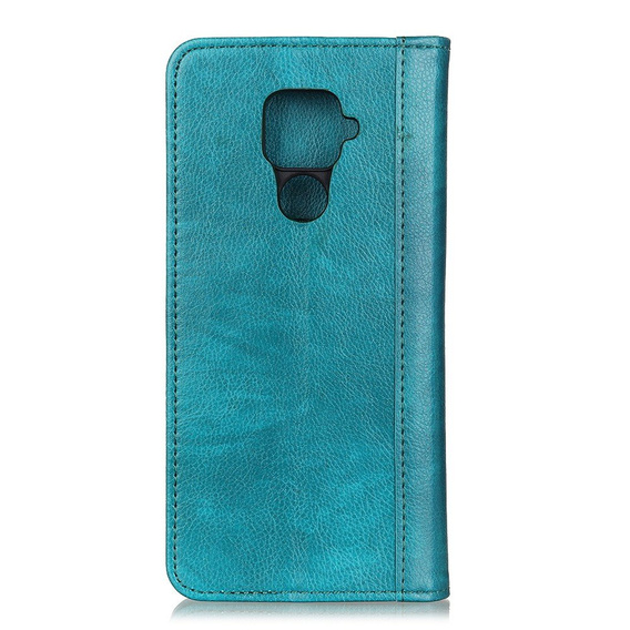 Huse pentru Xiaomi Redmi Note 9, Wallet Litchi Leather, verde