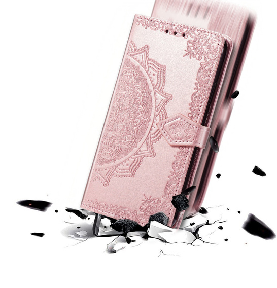Cu clapetă pentru Motorola Edge 60 / 60 Fusion, Mandala, roz