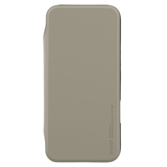 Husă X-LEVEL pentru iPhone 16 Pro Max, Magnetic Card Holder, gri