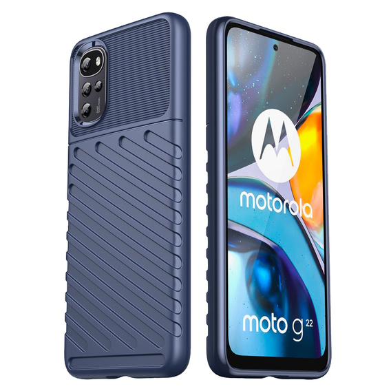 Huse pentru Motorola Moto G22, Thunder, albastru