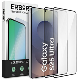 2x sticlă ceramică ERBORD Hybrid Glass pentru Samsung Galaxy S25 Ultra