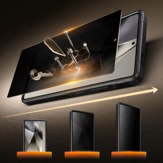 Husa pentru Samsung Galaxy S25 Ultra, Tongate MECH Series Clip, negru