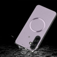 Huse pentru Samsung Galaxy A56 5G, Leather Hybrid MagSafe, violet