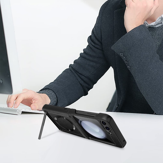 Carcasă pentru PC pentru Samsung Galaxy Z Flip5 5G, pentru MagSafe, negru