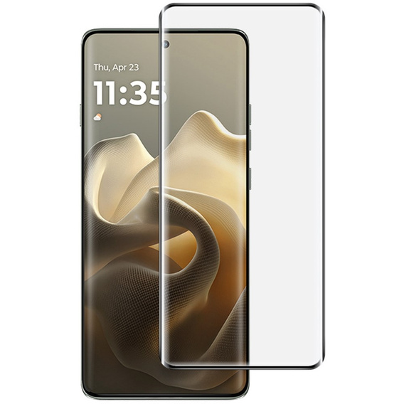 Sticlă călită 3D pentru Motorola Edge 60 Pro, cadru negru