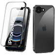 Husa pentru iPhone 16E, Magnetic Dual Glass, negru