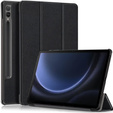 Husă pentru Samsung Galaxy Tab S9 FE+ Plus, Smartcase cu spațiu pentru stylus, negru