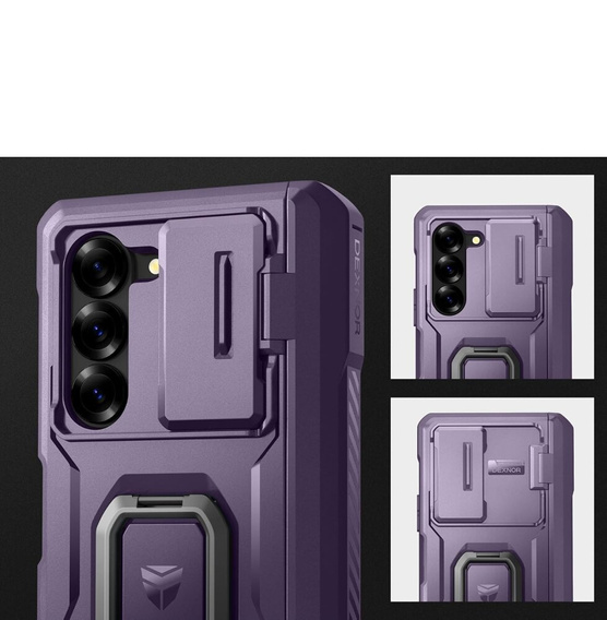 Husă blindată pentru Samsung Galaxy Z Fold 6 5G, Dexnor Full Body S-Pen Slot, violet