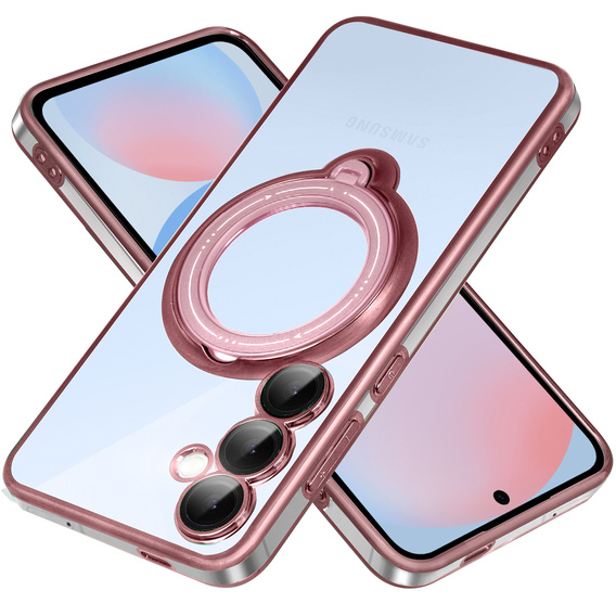 Carcasă magnetică pentru Samsung Galaxy S24 FE, pentru MagSafe, roz