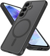 Husă pentru Samsung Galaxy A55, pentru MagSafe, ERBORD Matt Case, negru + sticlă pentru ecran
