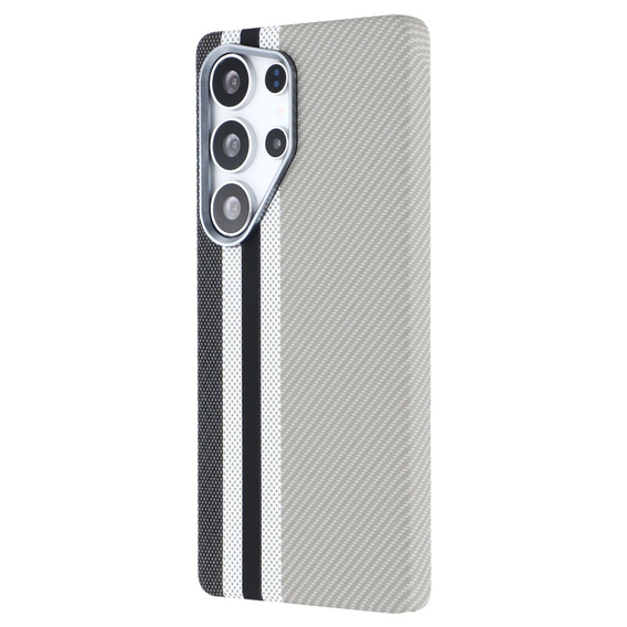 Carcasa pentru Samsung Galaxy S25 Ultra, Carbon Fiber MagSafe, gri